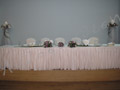 Bridal table decorated with construction of the car