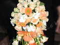 Crystal blush, akito, freesia tied bouquet