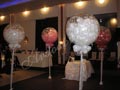Decoration with wedding column balloons